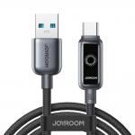 Cablu pentru incarcare si transfer de date Joyroom S-A55 StarFlight, USB-A la USB-C, 66W, 1.2m, Negru 2 - lerato.ro