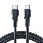 Cablu pentru incarcare si transfer de date Joyroom S-A11 Surpass, USB-C la USB-C, 66W, 480Mbps, 0.25m, Negru 2 - lerato.ro