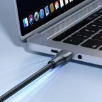 Cablu pentru incarcare si transfer de date Joyroom S-A11 Surpass, USB-C la USB-C, 66W, 480Mbps, 0.25m, Negru 4 - lerato.ro