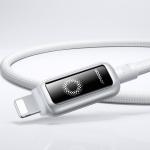 Cablu pentru incarcare si transfer de date Joyroom S-A55 StarFlight, USB-C la Lightning, 30W, 1.2m, Alb 5 - lerato.ro