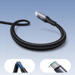 Cablu pentru incarcare si transfer de date Joyroom S-A28 Flash, USB-C la USB-C, 60W, 480Mbps, 1m, Negru 8 - lerato.ro