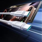 Cablu pentru incarcare si transfer de date Joyroom S-A28 Flash, USB-C la USB-C, 60W, 480Mbps, 1m, Alb 4 - lerato.ro