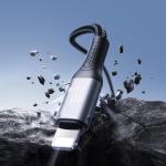 Cablu pentru incarcare si transfer de date Joyroom S-A28 Flash, USB-C la Lightning, 30W, 480Mbps, 1m, Negru 5 - lerato.ro