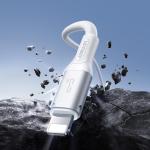 Cablu pentru incarcare si transfer de date Joyroom S-A28 Flash, USB-A la Lightning, 3A, 480Mbps, 1m, Alb 5 - lerato.ro