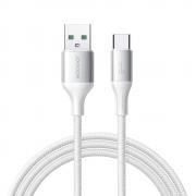 Cablu pentru incarcare si transfer de date Joyroom S-A28 Flash, USB-A la USB-C, 3A, 480Mbps, 1m, Alb