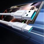 Cablu pentru incarcare si transfer de date Joyroom S-A28 Flash, USB-A la USB-C, 3A, 480Mbps, 1m, Alb 3 - lerato.ro