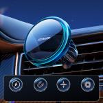 Suport auto Joyroom JR-ZS291, Air Vent Mount, Compatibil MagSafe, Rotire 360 grade, Incarcare Wireless 15W, Silver 3 - lerato.ro