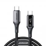 Cablu pentru incarcare si transfer de date Joyroom S-A60 StarTalk, USB-C la USB-C, 100W, 1.2m, Negru 2 - lerato.ro