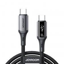 Cablu pentru incarcare si transfer de date Joyroom S-A60 StarTalk, USB-C la USB-C, 100W, 1.2m, Negru