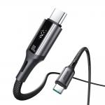 Cablu pentru incarcare si transfer de date Joyroom S-A60 StarTalk, USB-C la USB-C, 100W, 1.2m, Negru 4 - lerato.ro
