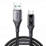 Cablu pentru incarcare si transfer de date Joyroom S-A60 StarTalk, USB-A la USB-C, 3A, 1.2m, Negru 2 - lerato.ro