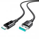 Cablu pentru incarcare si transfer de date Joyroom S-A60 StarTalk, USB-A la USB-C, 3A, 1.2m, Negru 3 - lerato.ro