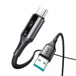 Cablu pentru incarcare si transfer de date Joyroom S-A60 StarTalk, USB-A la USB-C, 3A, 1.2m, Negru 5 - lerato.ro