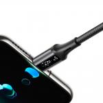 Cablu pentru incarcare si transfer de date Joyroom S-A60 StarTalk, USB-A la USB-C, 3A, 1.2m, Negru 7 - lerato.ro