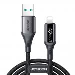 Cablu pentru incarcare si transfer de date Joyroom S-A60 StarTalk, USB-A la Lightning, 3A, 1.2m, Negru 2 - lerato.ro