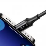 Cablu pentru incarcare si transfer de date Joyroom S-A60 StarTalk, USB-A la Lightning, 3A, 1.2m, Negru 6 - lerato.ro