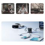 Incarcator retea Joyroom Podix JR-TRD01 GaN, 2xUSB-C, 1xUSB-A, 2x Cablu USB-C, 140W, 5A, Quick Charge, Gri 13 - lerato.ro