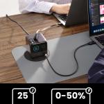 Incarcator retea Joyroom Podix JR-TRD01 GaN, 2xUSB-C, 1xUSB-A, 2x Cablu USB-C, 140W, 5A, Quick Charge, Gri 6 - lerato.ro