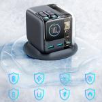 Incarcator retea Joyroom Podix JR-TRD01 GaN, 2xUSB-C, 1xUSB-A, 2x Cablu USB-C, 140W, 5A, Quick Charge, Gri 9 - lerato.ro