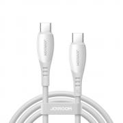 Cablu pentru incarcare si transfer de date Joyroom S-A59 Vibrant Series, 2xUSB-C, 60W, 1.2m, Alb