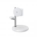 Incarcator Wireless 4in1 Joyroom JR-W23 Qi2 cu MagSafe, PD 15W, Lampa de veghe, Alb 6 - lerato.ro