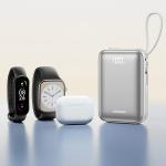 Baterie externa portabila Joyroom JR-PBF29, 20000 mAh, LED, 22.5W, 1x USB-C, 1x Cablu USB-C, 1x Cablu Lightning, Alb 11 - lerato.ro