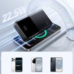 Baterie externa portabila Joyroom JR-QP192, 20000 mAh, LED, 22.5W, 2x USB-C, 1x USB-A, Negru 12 - lerato.ro