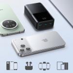 Baterie externa portabila Joyroom JR-QP192, 20000 mAh, LED, 22.5W, 2x USB-C, 1x USB-A, Negru 13 - lerato.ro