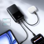 Baterie externa portabila Joyroom JR-QP192, 20000 mAh, LED, 22.5W, 2x USB-C, 1x USB-A, Negru 14 - lerato.ro