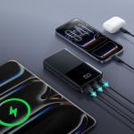 Baterie externa portabila Joyroom JR-QP191 Mini, 10000 mAh, LED, 22.5W, 2x USB-C, 1x USB-A, Negru 12 - lerato.ro