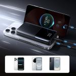 Baterie externa portabila Joyroom JR-QP191 Mini, 10000 mAh, LED, 22.5W, 2x USB-C, 1x USB-A, Negru 10 - lerato.ro