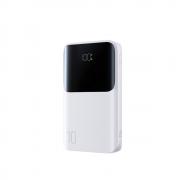 Baterie externa portabila Joyroom JR-QP191 Mini, 10000 mAh, LED, 22.5W, 2x USB-C, 1x USB-A, Alb