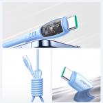 Cablu pentru incarcare si transfer de date Joyroom S-A59 Vibrant Series, 2x USB-C, 60W, 1.2m, Albastru 13 - lerato.ro