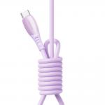 Cablu pentru incarcare si transfer de date Joyroom S-A59 Vibrant Series, 2x USB-C, 60W, 1.2m, Mov 4 - lerato.ro