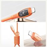 Cablu pentru incarcare si transfer de date Joyroom S-A59 Vibrant Series, USB-C/Lightning, 30W, 1.2m, Portocaliu 12 - lerato.ro