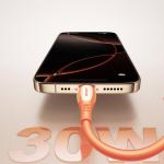 Cablu pentru incarcare si transfer de date Joyroom S-A59 Vibrant Series, USB-C/Lightning, 30W, 1.2m, Portocaliu 7 - lerato.ro