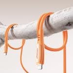 Cablu pentru incarcare si transfer de date Joyroom S-A59 Vibrant Series, USB-C/Lightning, 30W, 1.2m, Portocaliu 9 - lerato.ro