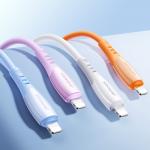 Cablu pentru incarcare si transfer de date Joyroom S-A59 Vibrant Series, USB-C/Lightning, 30W, 1.2m, Albastru 9 - lerato.ro