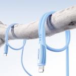 Cablu pentru incarcare si transfer de date Joyroom S-A59 Vibrant Series, USB-C/Lightning, 30W, 1.2m, Albastru 10 - lerato.ro