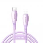 Cablu pentru incarcare si transfer de date Joyroom S-A59 Vibrant Series, USB-C/Lightning, 30W, 1.2m, Mov 2 - lerato.ro
