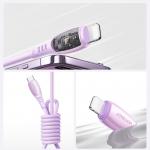 Cablu pentru incarcare si transfer de date Joyroom S-A59 Vibrant Series, USB-C/Lightning, 30W, 1.2m, Mov 13 - lerato.ro