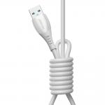 Cablu pentru incarcare si transfer de date Joyroom S-A59 Vibrant Series, USB/Lightning, 3A, 480Mbps, 1.2m, Alb 3 - lerato.ro