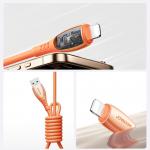 Cablu pentru incarcare si transfer de date Joyroom S-A59 Vibrant Series, USB/Lightning, 3A, 480Mbps, 1.2m, Portocaliu 7 - lerato.ro