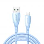 Cablu pentru incarcare si transfer de date Joyroom S-A59 Vibrant Series, USB/Lightning, 3A, 480Mbps, 1.2m, Albastru 2 - lerato.ro