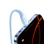 Cablu pentru incarcare si transfer de date Joyroom S-A59 Vibrant Series, USB/Lightning, 3A, 480Mbps, 1.2m, Albastru 6 - lerato.ro