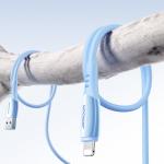 Cablu pentru incarcare si transfer de date Joyroom S-A59 Vibrant Series, USB/Lightning, 3A, 480Mbps, 1.2m, Albastru 10 - lerato.ro