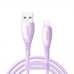 Cablu pentru incarcare si transfer de date Joyroom S-A59 Vibrant Series, USB/Lightning, 3A, 480Mbps, 1.2m, Mov 2 - lerato.ro