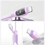 Cablu pentru incarcare si transfer de date Joyroom S-A59 Vibrant Series, USB/Lightning, 3A, 480Mbps, 1.2m, Mov 13 - lerato.ro