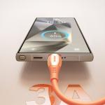 Cablu pentru incarcare si transfer de date Joyroom S-A59 Vibrant Series 3, USB/USB-C, 3A, 480Mbps, 1.2m, Portocaliu 6 - lerato.ro