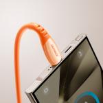 Cablu pentru incarcare si transfer de date Joyroom S-A59 Vibrant Series 3, USB/USB-C, 3A, 480Mbps, 1.2m, Portocaliu 10 - lerato.ro